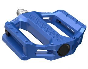 Shimano Pd-ef202 Mtb Flat Pedals Blue - PU material is hard wearing yet offers great grip for bare skin or gloves